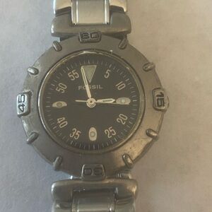 Fossil Black and Silver Smartwatch